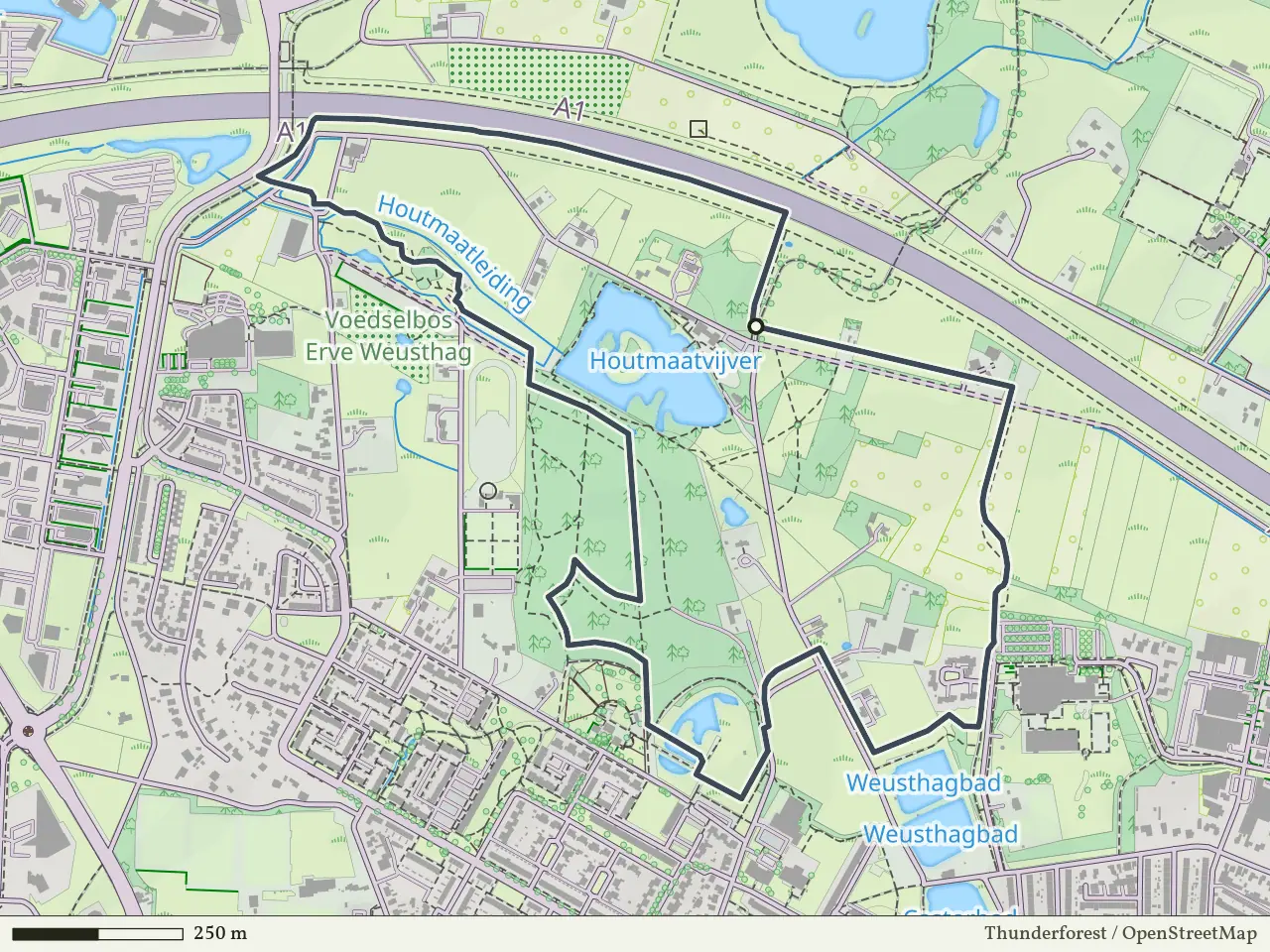 Blauwe route vanaf Weusthag, Hengelo