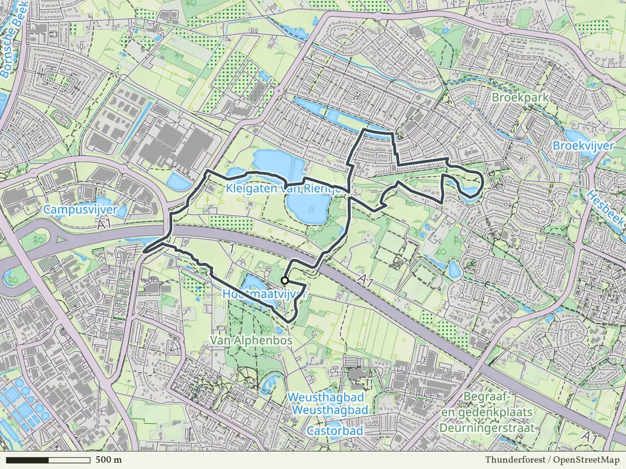 Gele route vanaf Weusthag, Hengelo