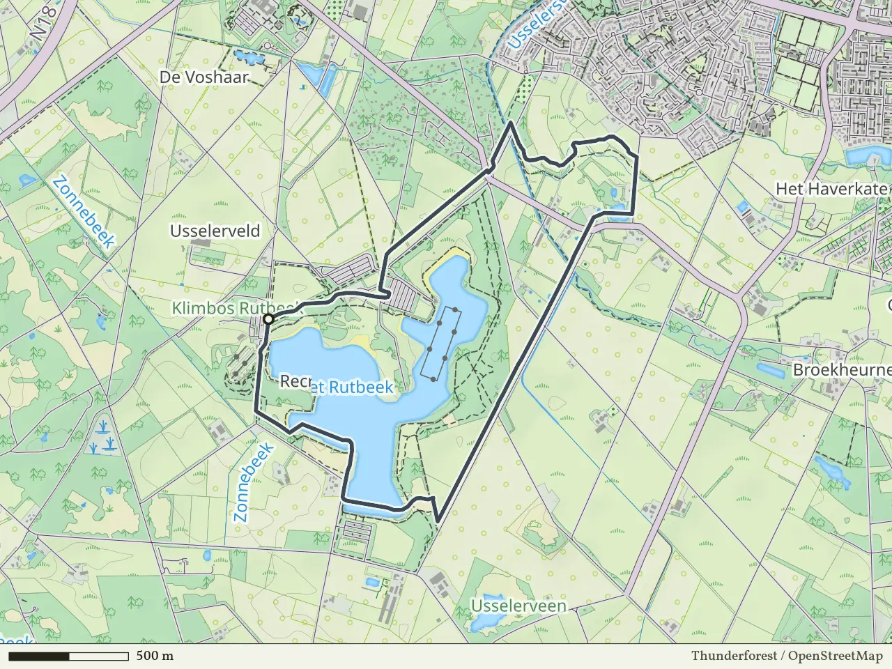 Oranje route vanaf Het Rutbeek, Enschede
