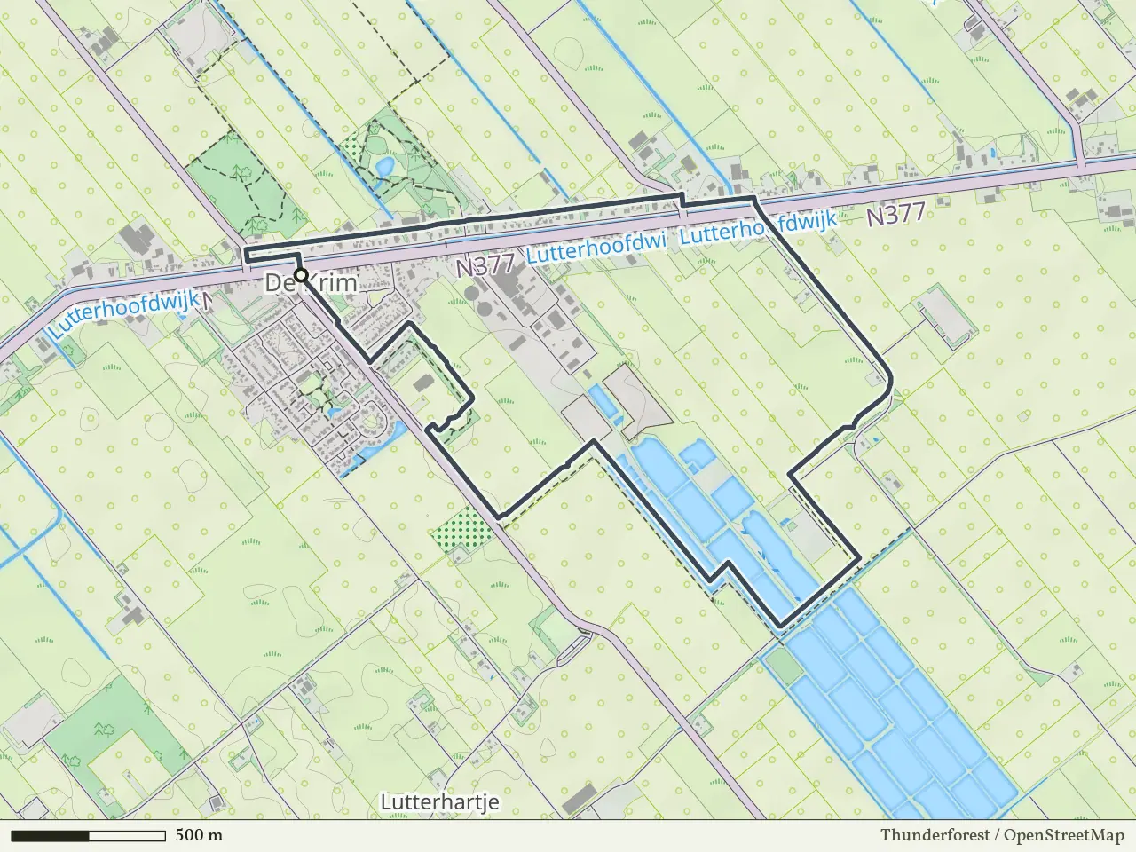 Groene route vanaf De Krim, Hardenberg Oost