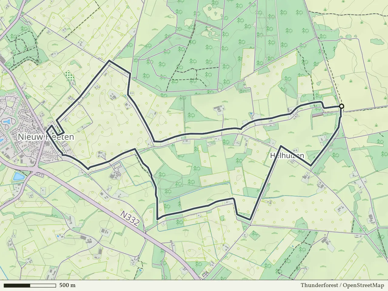 Oranje route vanaf Helhuizen, Holten