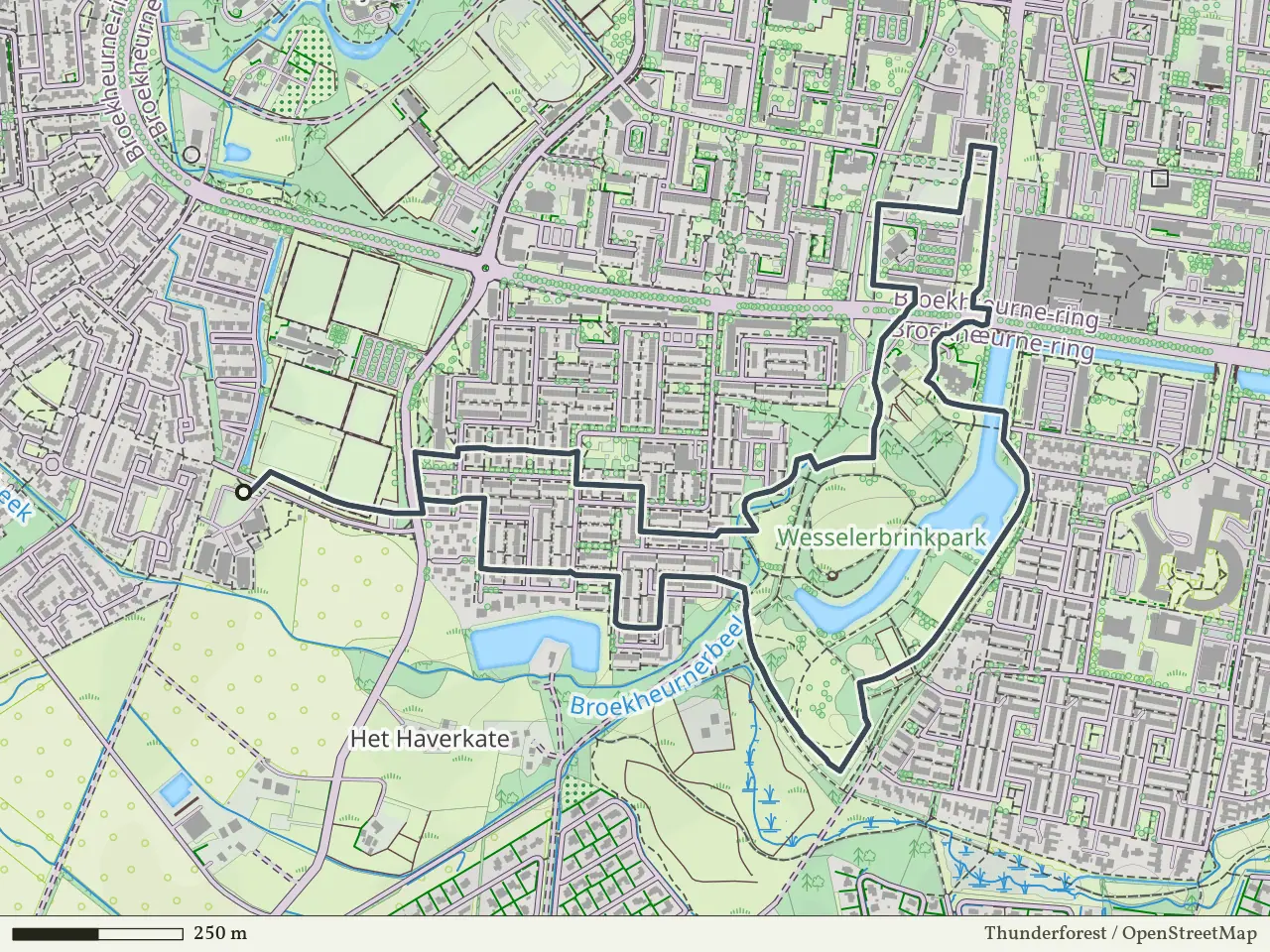 Blauwe route vanaf Helmerhoek, Boekelo