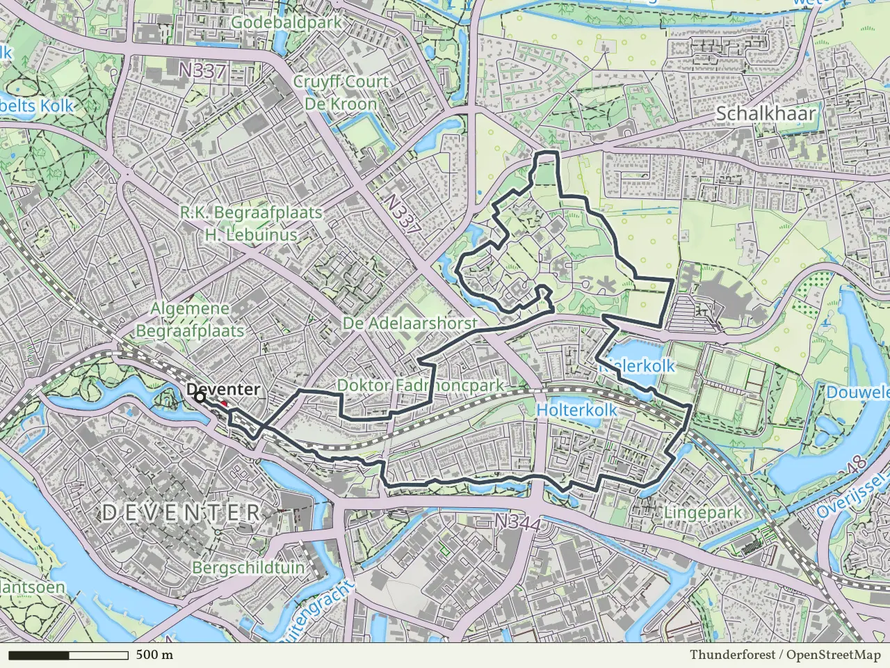 Groene route vanaf Deventer, Salland