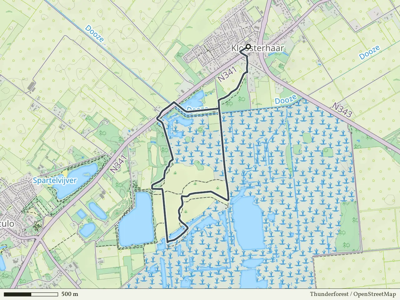 Groene route vanaf Kloosterhaar, Vriezenveen