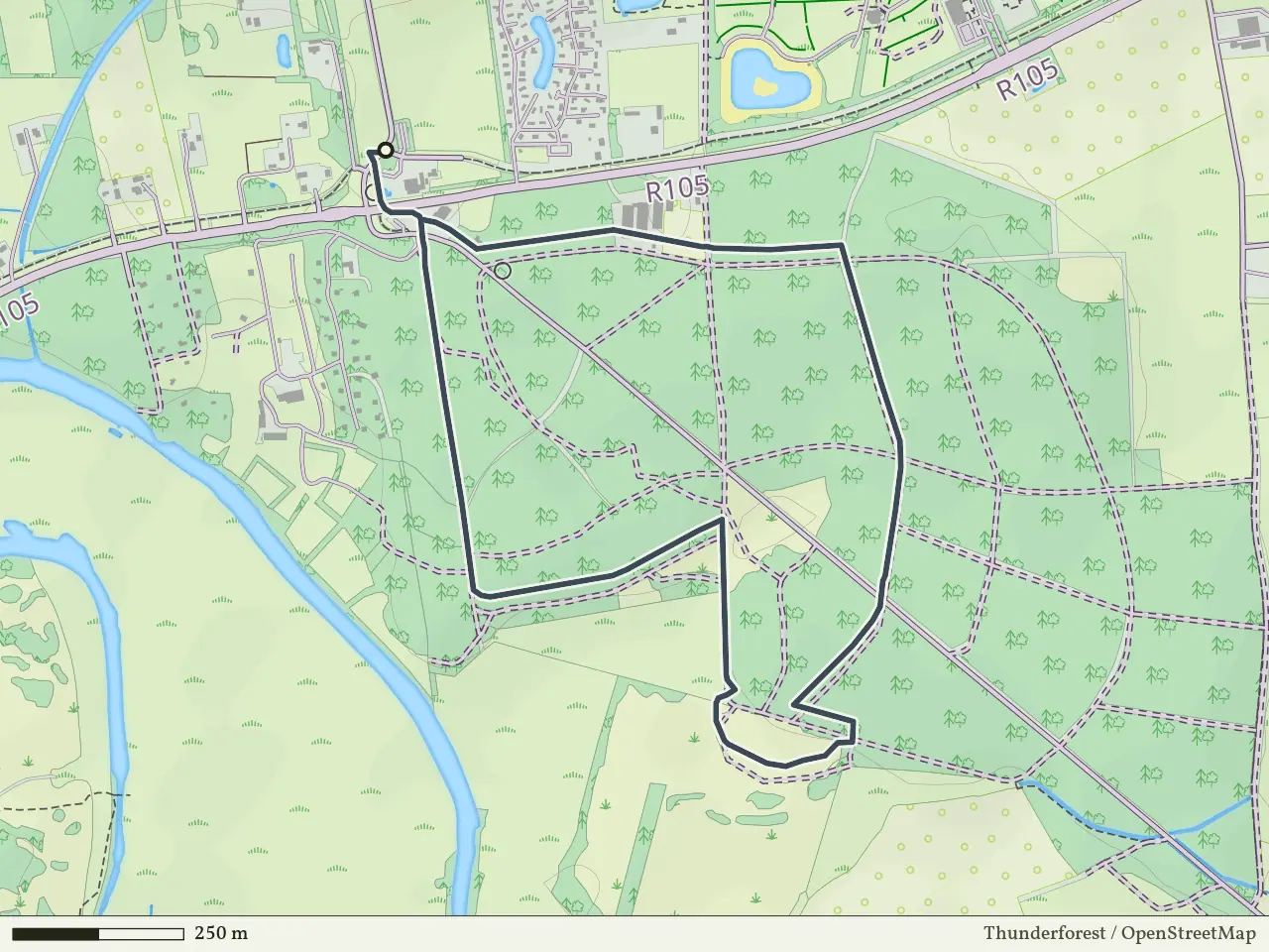 Blauwe route vanaf Stegeren, Ommen