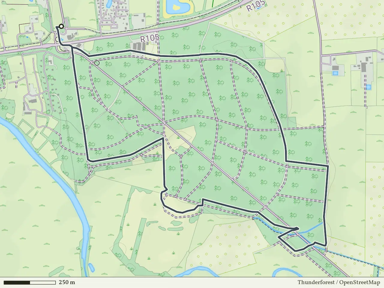 Gele route vanaf Stegeren, Ommen