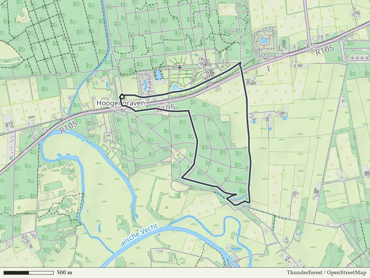 Groene route vanaf Stegeren, Ommen