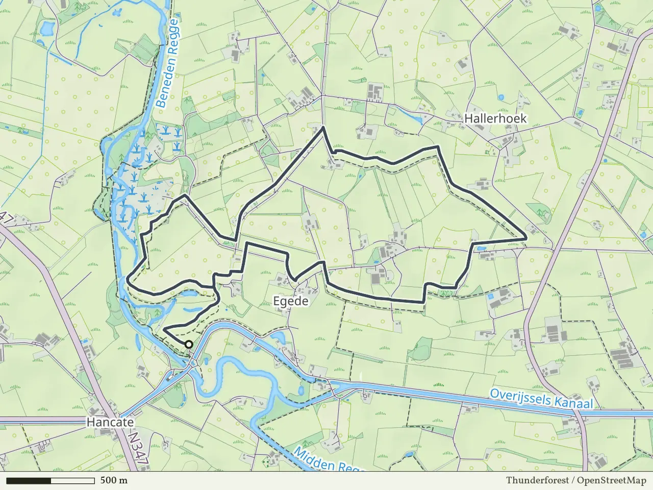 Groene route vanaf Hankate-Egede, Hellendoorn