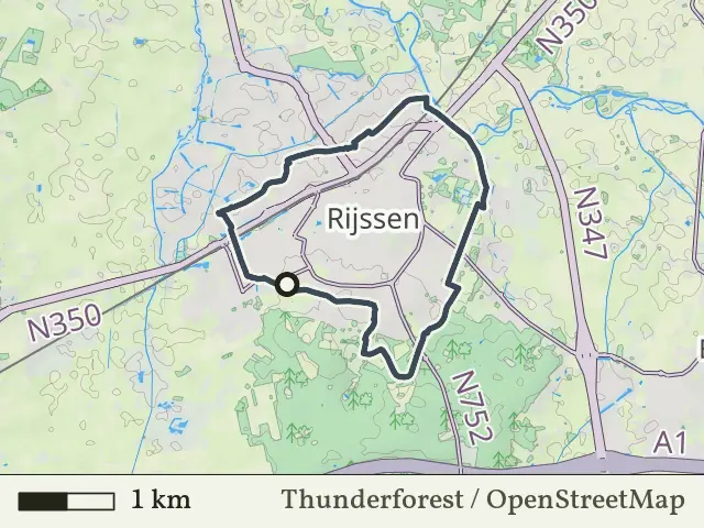 Oranje route vanaf De Welle, Rijssen