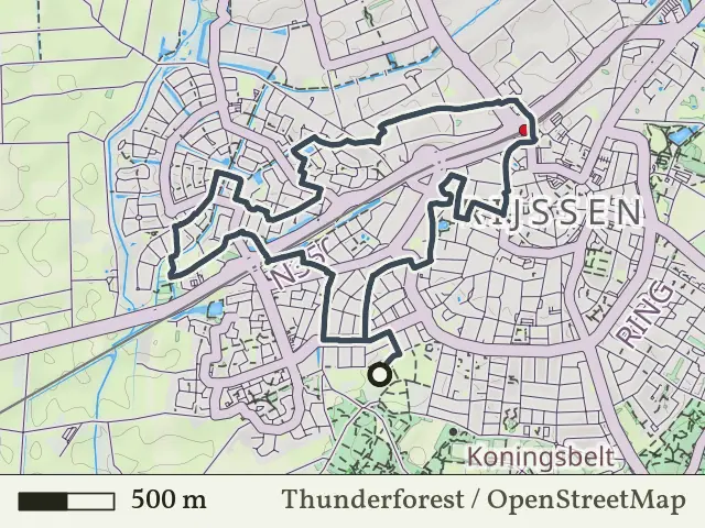 Paarse route vanaf De Welle, Rijssen