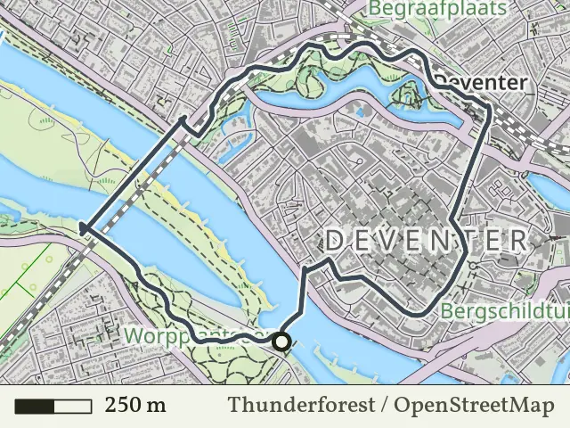 Oranje route vanaf De Worp, Deventer