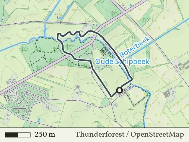 Rode route vanaf De Pothaar, Bathmen
