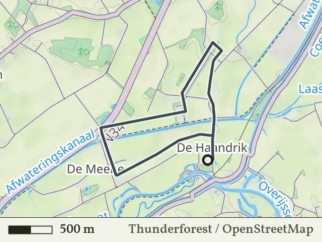 Groene route vanaf De Haandrik, Hardenberg Oost