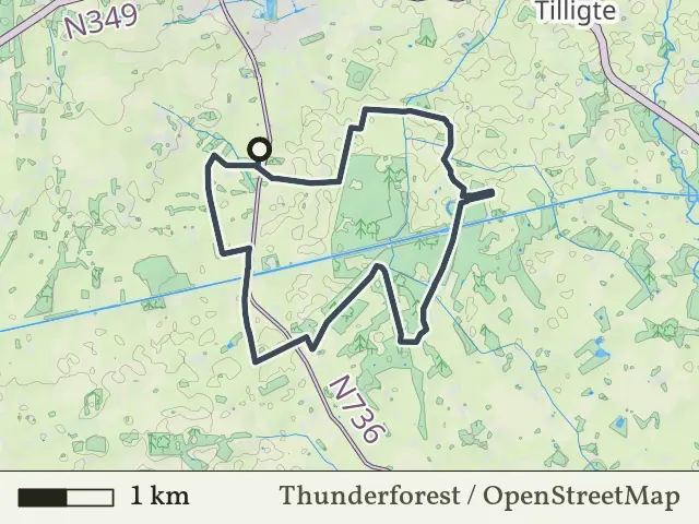 Paarse route vanaf Agelerbroek, Agelo