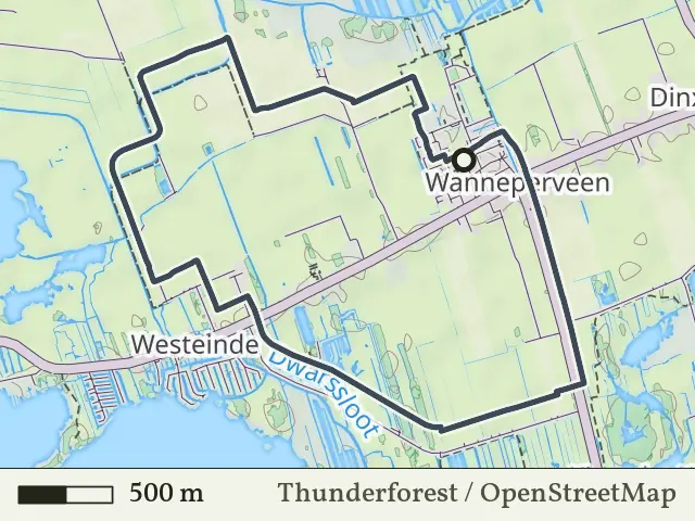 Groene route vanaf Wanneperveen, Weerribben-Wieden