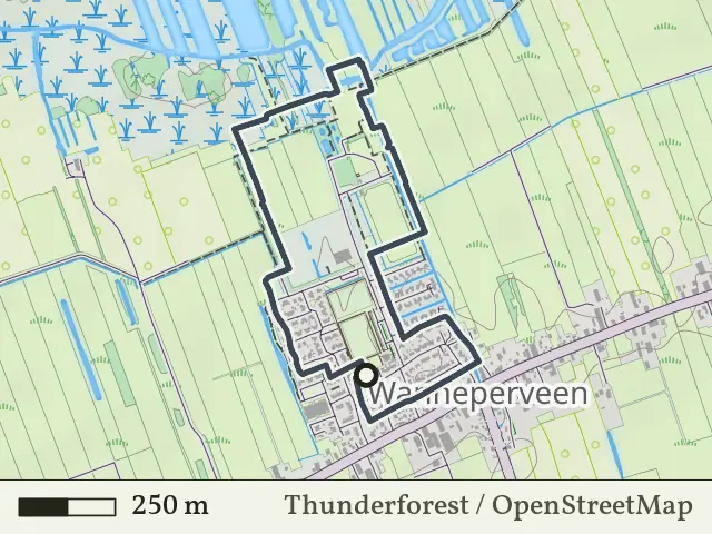 Oranje route vanaf Wanneperveen, Weerribben-Wieden