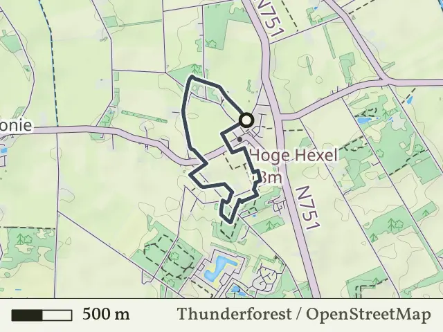 Blauwe route vanaf Hoge Hexel, Wierden
