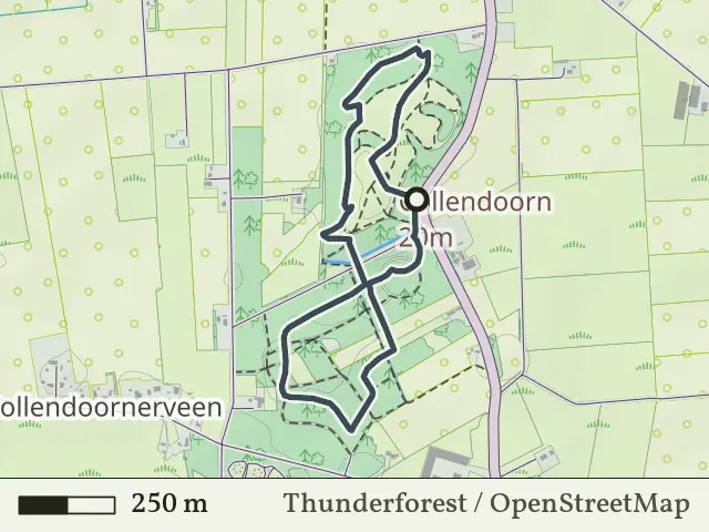 Gele route vanaf Collendoorn, Hardenberg Oost