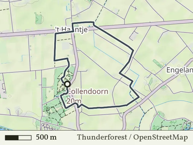 Oranje route vanaf Collendoorn, Hardenberg Oost