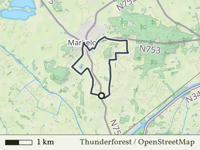 Paarse route vanaf Stokkum, Markelo