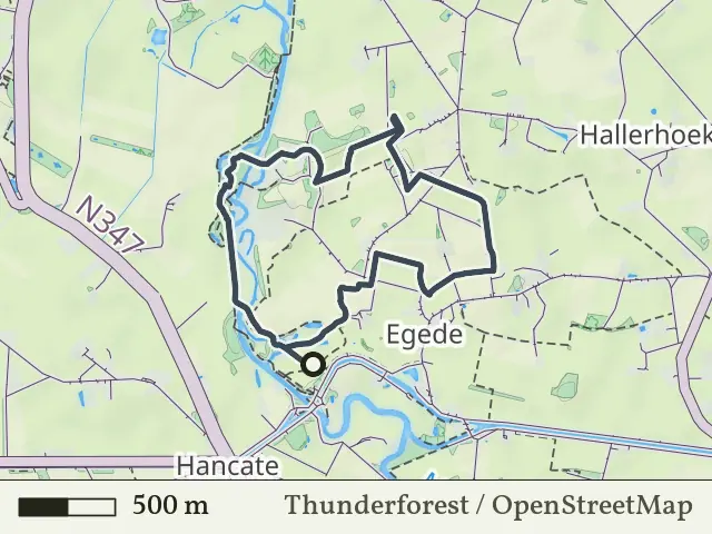Blauwe route vanaf Hankate-Egede, Hellendoorn
