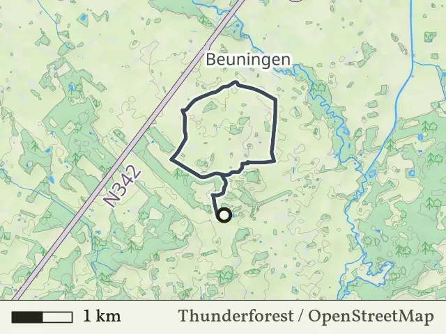 Groene route vanaf Hakenberg, De Lutte