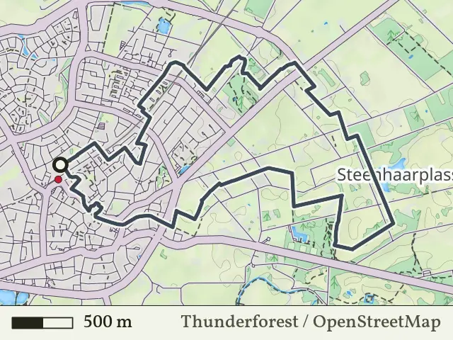 Oranje route vanaf Haaksbergen, Haaksbergen