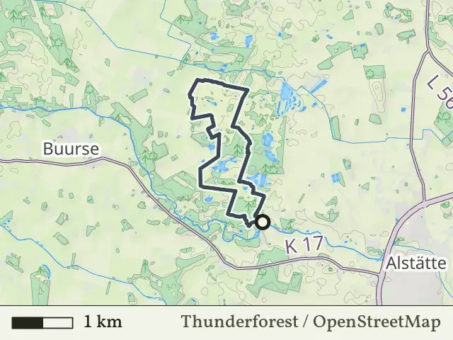 Blauwe route vanaf Haarmühle, Haaksbergen