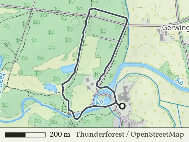 Gele route vanaf Haarmühle, Haaksbergen