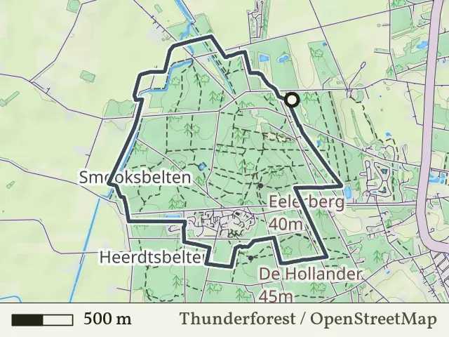 Paarse route vanaf Eelerberg, Hellendoorn