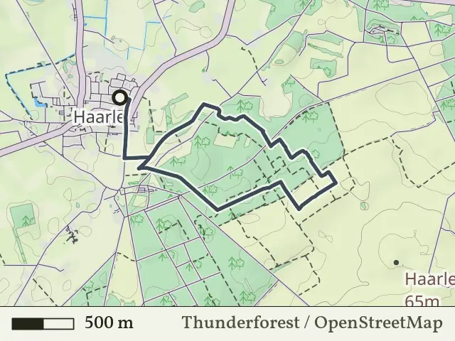 Groene route vanaf Haarle, Hellendoorn
