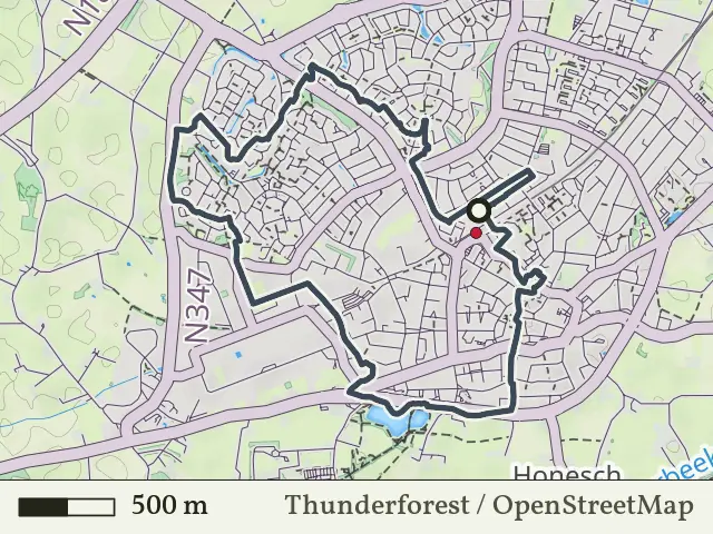 Gele route vanaf Haaksbergen, Haaksbergen