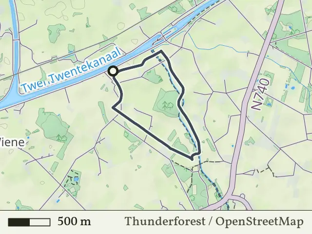 Blauwe route vanaf Wiene, Ambt Delden