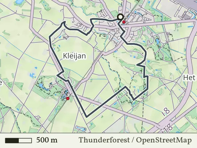 Paarse route vanaf Boekelo, Enschede