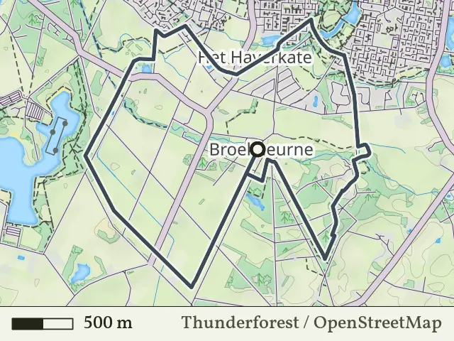 Paarse route vanaf Broekheurne, Enschede