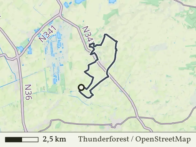 Gele route vanaf Zielakkers, Geesteren