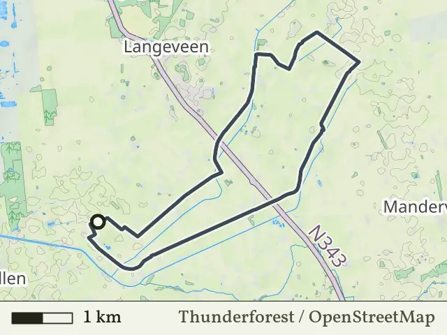 Groene route vanaf Zielakkers, Geesteren