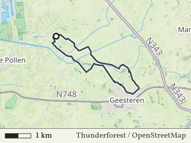 Paarse route vanaf Zielakkers, Geesteren