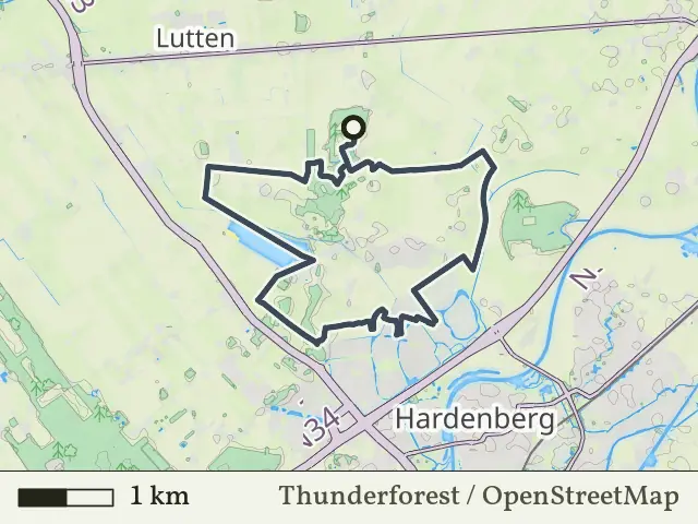 Blauwe route vanaf Collendoorn, Hardenberg Oost