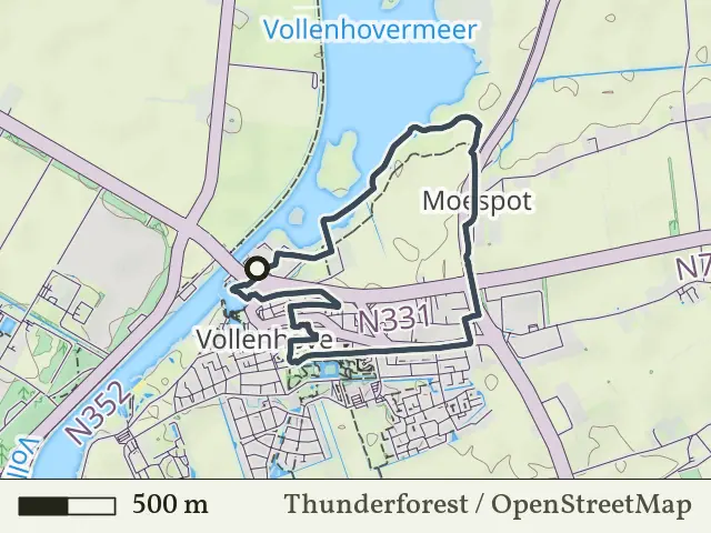 Blauwe route vanaf Vollenhove, Weerribben-Wieden