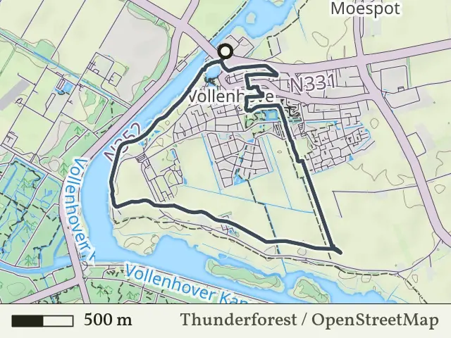Gele route vanaf Vollenhove, Weerribben-Wieden