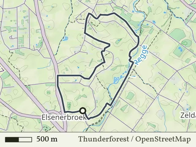 Groene route vanaf Elsenerbroek, Enter