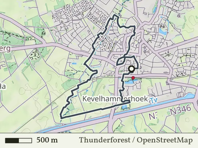 Blauwe route vanaf Goor, Hof van Twente