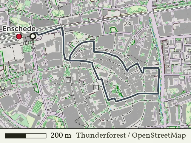 Groene route vanaf Enschede, Enschede