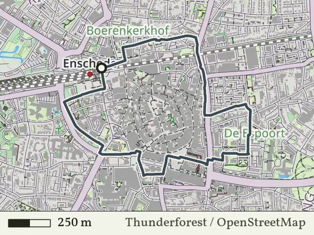Paarse route vanaf Enschede, Enschede