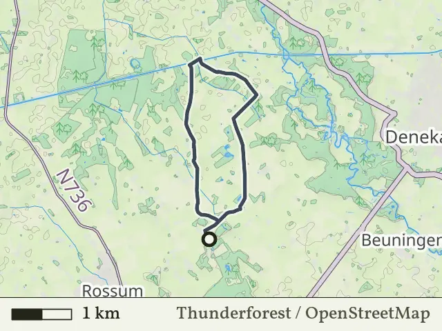 Oranje route vanaf Everloo, Rossum