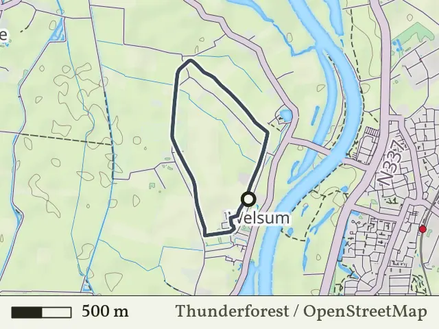 Gele route vanaf Welsum, Salland