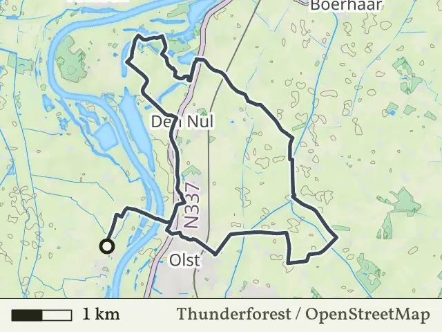 Paarse route vanaf Welsum, Salland