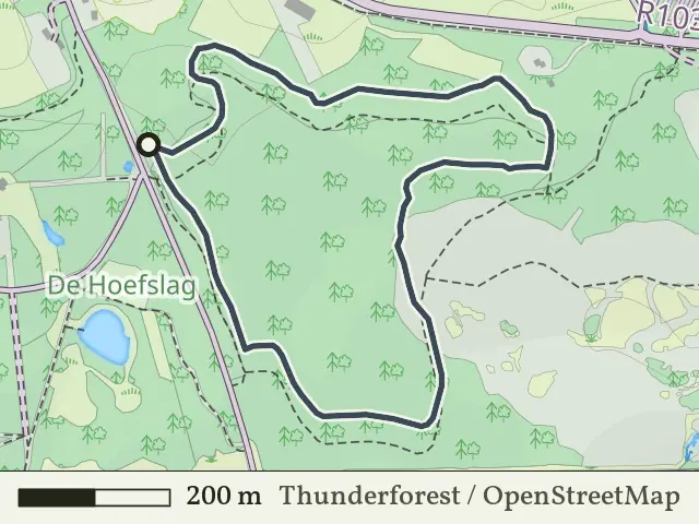 Rode route vanaf Beerzerpoort, Beerze