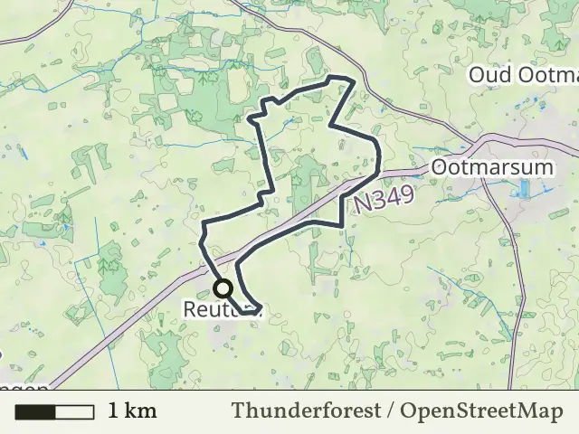 Paarse route vanaf Reutum, Vasse